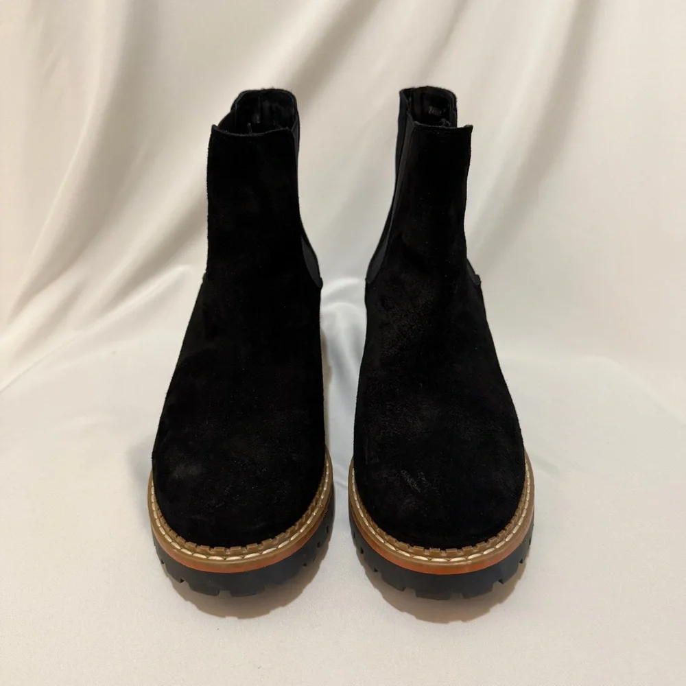 Black Suede Ankle Boots - Picture 3 of 6